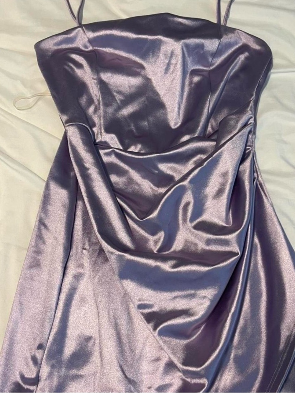 brand new Windsor lilac satin mini dress